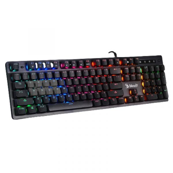 Tastatura A4tech B500N Bloody gaming, cu fir 106 taste gri - imagine 5