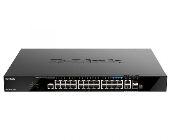 Switch D-Link DGS-1520-28MP, 28 porturi Gigabit,24 x 10/100/1000Base-T, 2 x - imagine 4