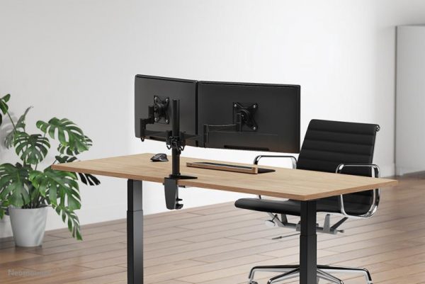 Suport Monitor de Birou Dual, Neomounts by Newstar FPMA-D1330DBLACK, 10" - imagine 7