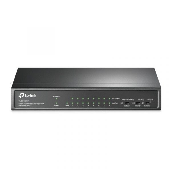 Switch TP-Link TL-SF1009P, 9 port, 10/100 Mbps - imagine 4