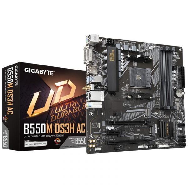 Placa de baza Gigabyte B550M DS3H AC AM4 - imagine 7