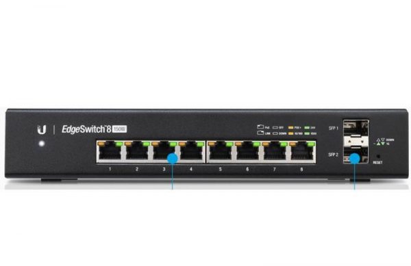 Switch Ubiquiti Gigabit EdgeSwitch ES-8-150W, 8 port, 10/100/1000 Mbps - imagine 5