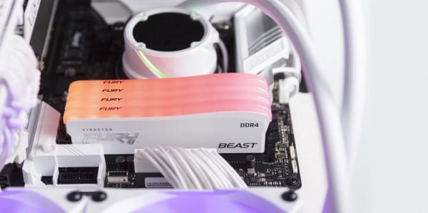 Memorie RAM Kingston Fury Beast White, DIMM, DDR4, 16GB, CL18, - imagine 9