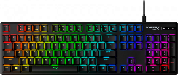 Tastatura HP HyperX Alloy Origins, USB Type-C, cu fir, black - imagine 3