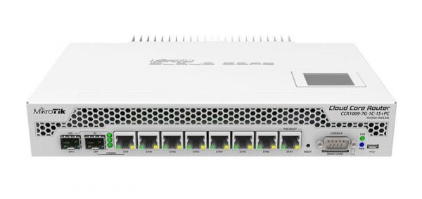 ROUTER MIKROTIK CLOUD CORE 1009-7G-1C-1S+PC, 7xLAN Gigabit, 1x Comboport(1xGbit LAN - imagine 3