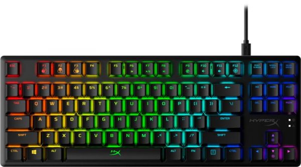 Tastatura HP HyperX Origins Core, USB-C, cu fir, black - imagine 3