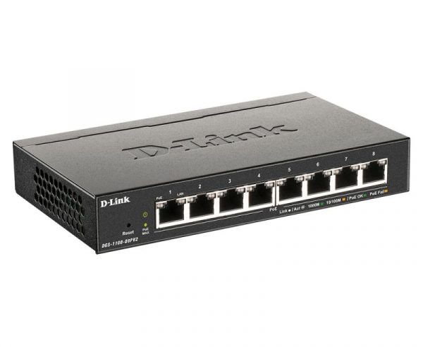 Switch D-Link DGS-1100-08PV2, 8 port, 10/100/1000 Mbps - imagine 5