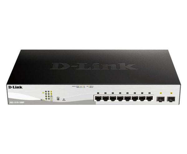 D-Link Switch 10 porturi POE smart maaged DGS-1210-10MP, Interfata: 8 - imagine 6