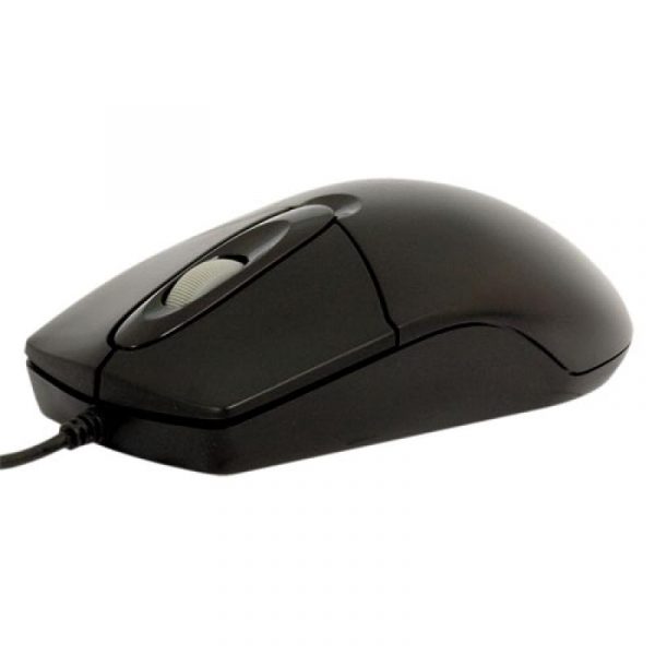 Mouse A4tech cu fir, optic, OP-720, negru - imagine 3