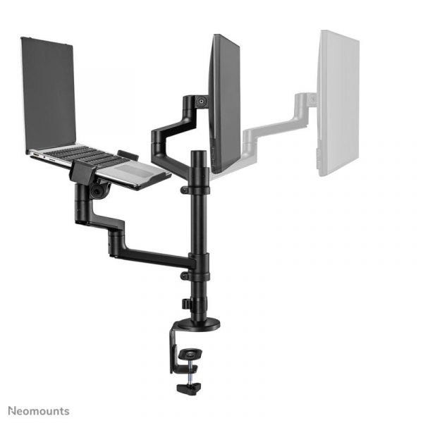 Suport dublu laptop de birou Neomounts DS20-425BL2; pentru display-uri cu - imagine 10