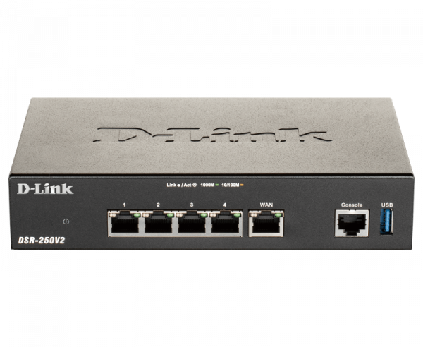 D-Link DSR-250v2 5 Port Gigabit VPN Router, interfata: 1 x - imagine 5