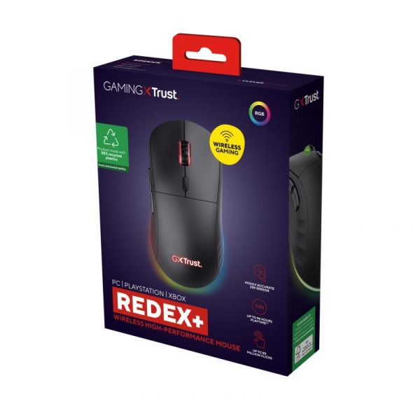 Mouse wireless Trust GXT 927 Redex+, rezolutie maxima 25600 DPI, - imagine 12