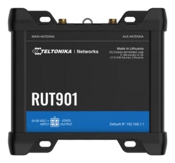 TELTONIKA INDUSTRIAL ROUTER RUT901, Dual SIM, 4G (LTE) – Cat - imagine 6
