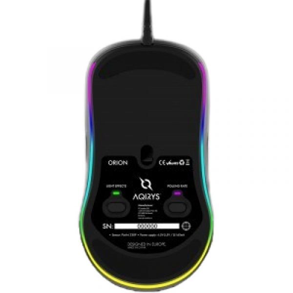 Mouse AQIRYS Orion, cu fir, 10 butoane, interfata USB 2.0 - imagine 9