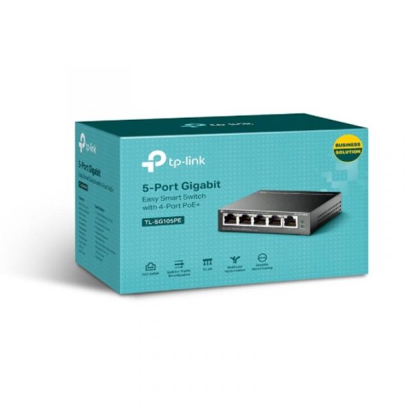 "5-Port Gigabit Easy Smart Switch with 4-Port PoE+ PORT: 4× - imagine 9