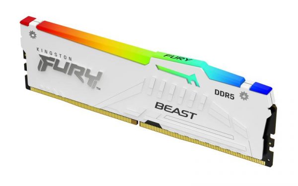 Memorie RAM Kingston FURY Beast RGB White 16GB DDR5 6000MHz - imagine 10
