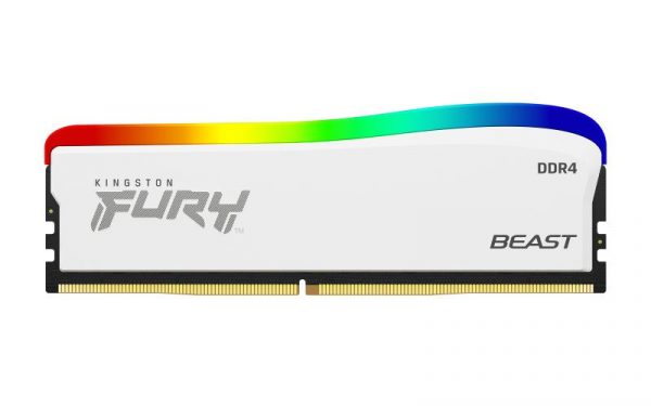 Memorie RAM Kingston Fury Beast White, DIMM, DDR4, 16GB, CL18, - imagine 6