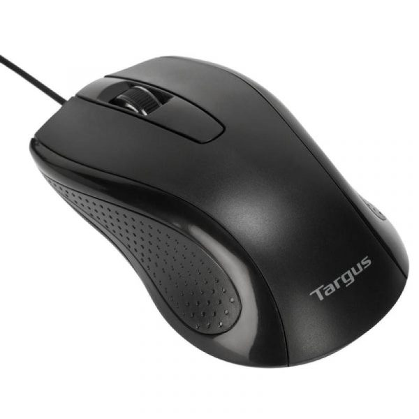 Targus Mouse Antimicrobial cu fir, full size, optic, negru - imagine 6
