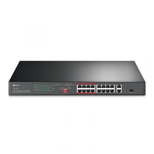 Switch TP-Link TL-SL1218P, 16 port, 10/100/1000 Mbps - imagine 4