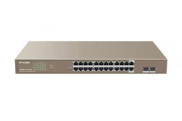 Ip-com switch G3326P-24-410W, 24-Port PoE, 24GE+2SFP Cloud Managed PoE Switch, - imagine 3