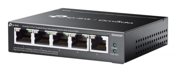 Omada 5-Port Gigabit Easy Managed Switch PORT: 5× Gigabit RJ45 - imagine 5