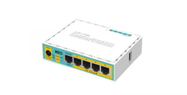 ROUTER MIKROTIK RB750UPR2, hEX PoE lite, 5xLAN Fast Ethernet (four - imagine 4