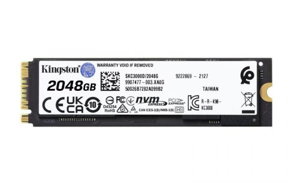 SSD Kingston SKC3000D/2048G, 2TB, M2 , PCIe 4.0 NVMe - imagine 4