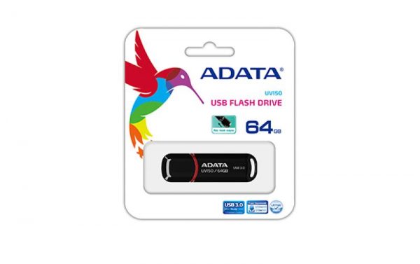 Memorie USB Flash Drive Adata UV150, 64Gb, USB 3.2, negru - imagine 6
