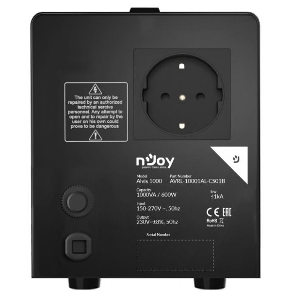 Stabilizator tensiune nJoy 1000VA Alvis, 600W - imagine 9