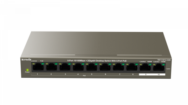 Switch Tenda TEF1110P-8-102W, 8 Port, 10/100 Mbps - imagine 3