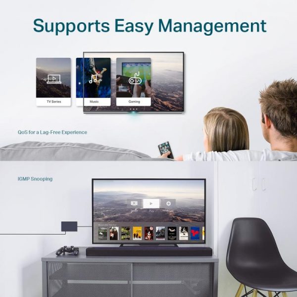 Switch TP-Link TL-SG108E, 8 port, 10/100/1000 Mbps - imagine 9