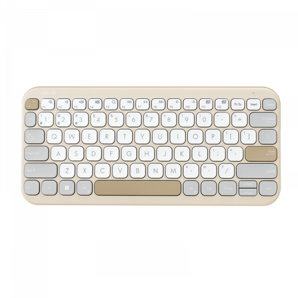 Tastatura wireless ASUS KW100, Culoare: Oat Milk, Greutate: 0.374 ASUS - imagine 4
