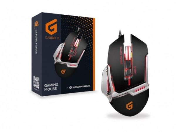 Conceptronic DJEBBEL02B 8D Gaming USB Mouse, 4000 DPI, 77 x - imagine 12