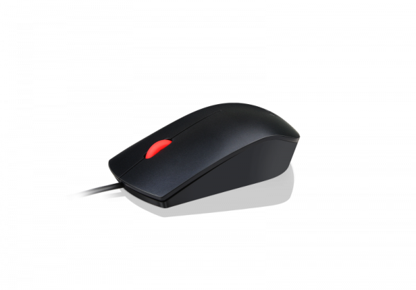 Mouse Lenovo Optical Wheel Mouse, 1600 DPI, Wired, Black - imagine 5