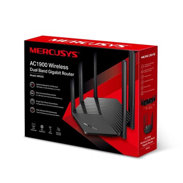 Router Wireless MERCUSYS MR50G, AC1900, Wi-Fi 5, Dual-Band, Gigabit - imagine 6