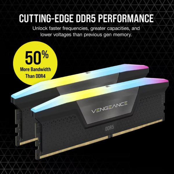 Memorie RAM CORSAIR Vengeance RGB 32GB (2x16) DDR5 6400MHz CL36 - imagine 10