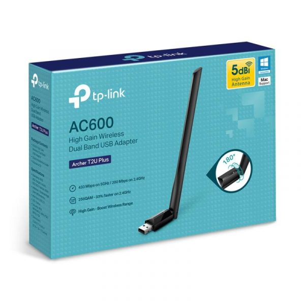 Tp-link AC600 High Gain Wireless Dual Band USB Adapter, ARCHER - imagine 7