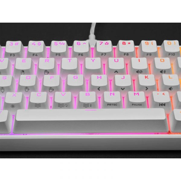 CORSAIR K65 MINI 60% mecanica, alb  Full Key (NKRO) - imagine 13