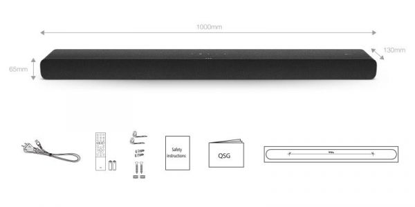 Soundbar TCL TS8132, 3.1.2, 350W, Bluetooth, Dolby Atmos, SubwooferWireless, Negru - imagine 20