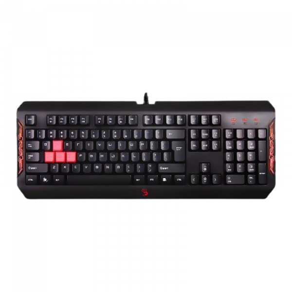 Tastatura A4Tech Bloody Q100 cu fir, US layout, neagra - imagine 6