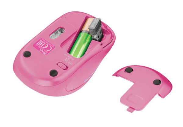 Mouse Trust Yvi FX, Wireless, roz - imagine 11