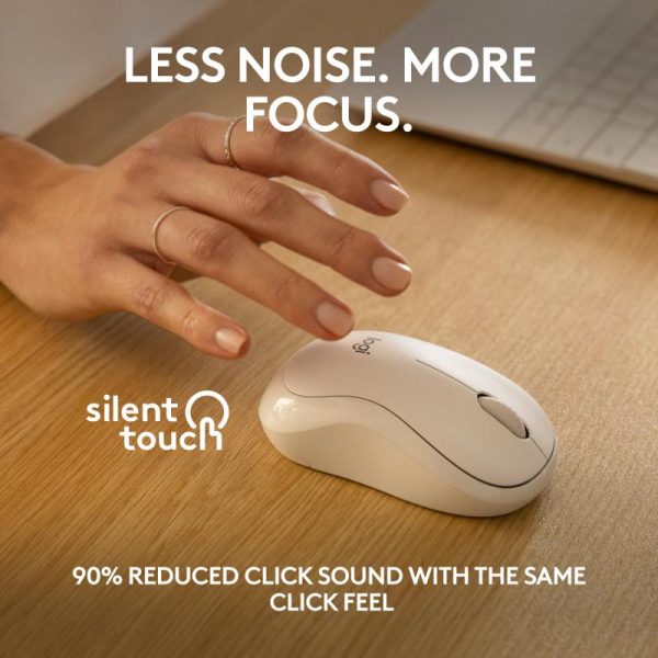 Mouse Logitech MK240 Silent Wireless, optic, interfata Bluetooth, rezolutie 1000 - imagine 9