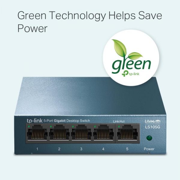 Switch TP-LINK LS1005G, 5 port, 10/100/1000 Mbps - imagine 6