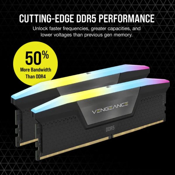 Memorie RAM Corsair Vengeance RGB 64GB DDR5 6000MHz CL40 Kit - imagine 12