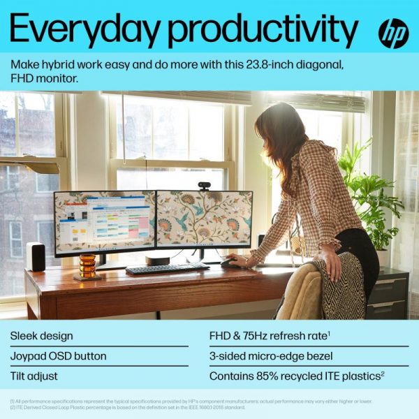Monitor 23.8" HP P24v G5, LED, VA, FHD 1920x1080, 16:9, - imagine 12