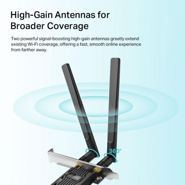 Adaptor wireless TP-Link, ARCHER TX20E, AX1800, 2 x antene externe - imagine 7