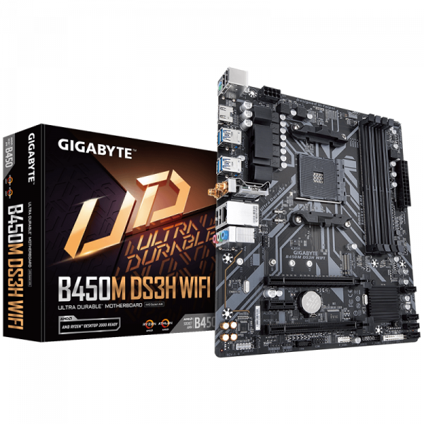 Placa de baza Gigabyte B450M DS3H WIFI, Socket AM4 - imagine 5