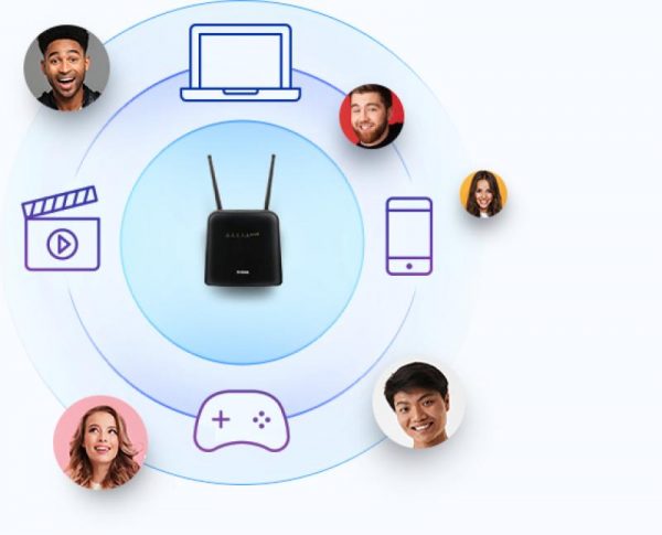 D-Link Router Wireless DWR-960 4G cat.7, AC1200,  LTE + - imagine 15
