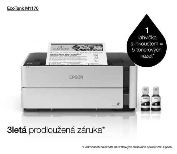 Imprimanta inkjet mono CISS Epson M1170, dimensiune A4, viteza max - imagine 12