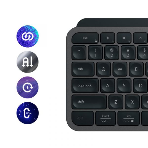 Tastatura Logitech MX Keys S, Iluminare, 2.4GHz&Bluetooth, USB-C, US INTL - imagine 15